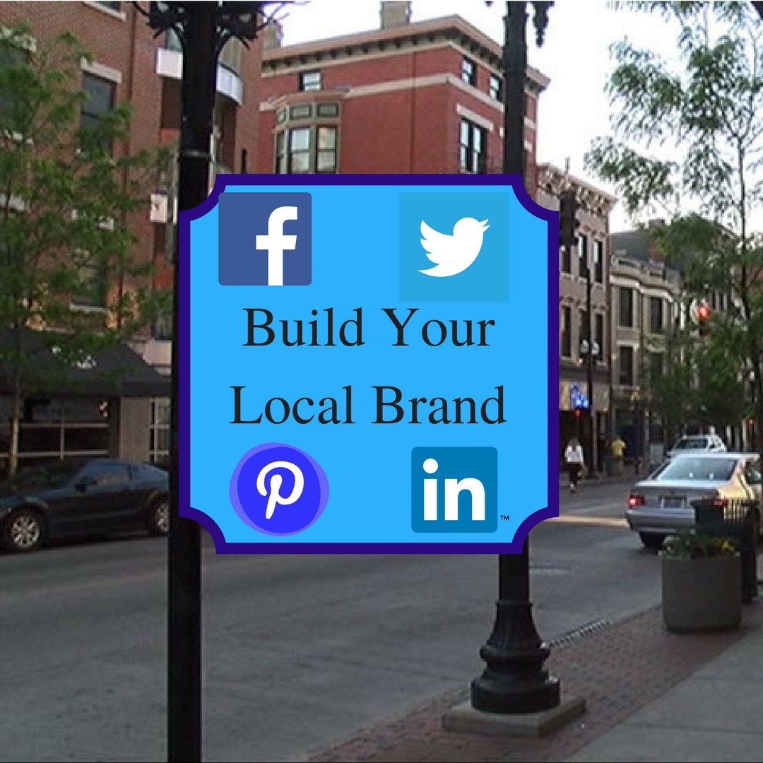 Local business social media marketing brand building city view